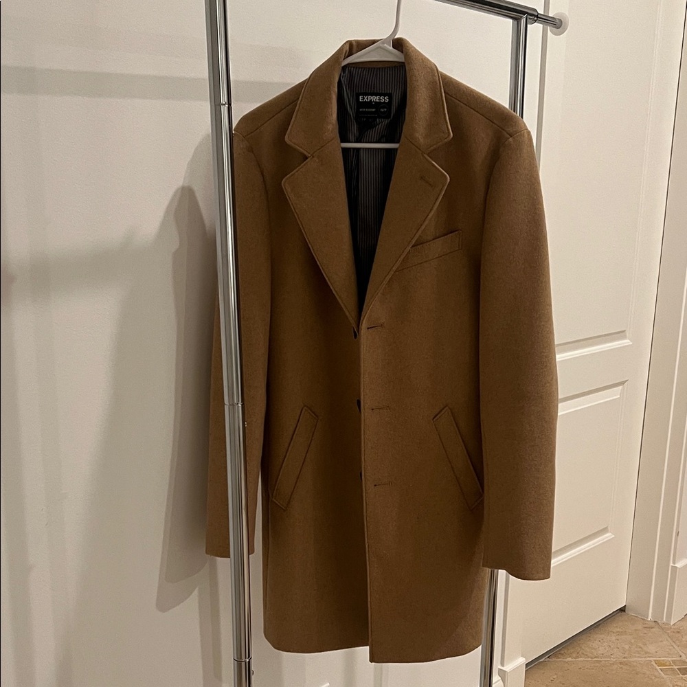 Express Men's Brown Trench Coat